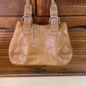 Tan Tignanello Purse brown leather